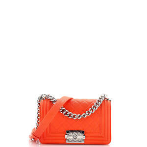 Chanel Small Boy Flap Bag Quilted Caviar